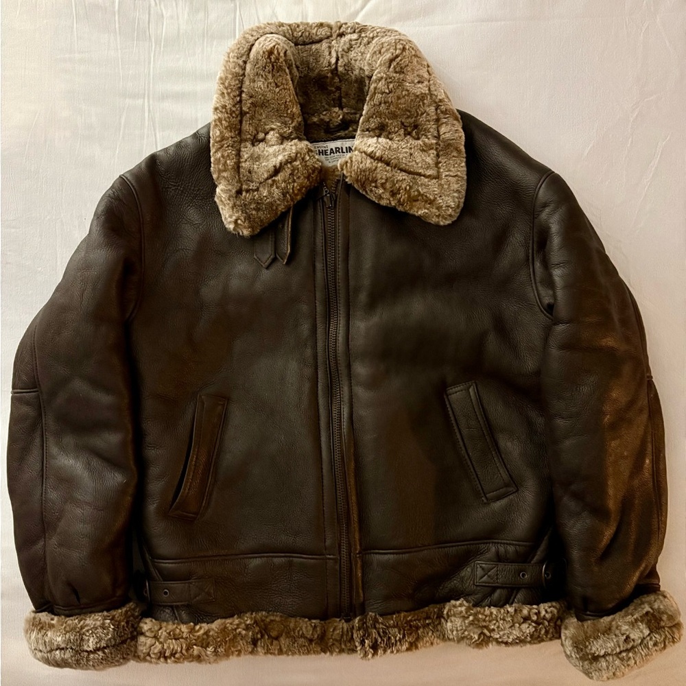 Men's Genuine Leather Shearling Jacket